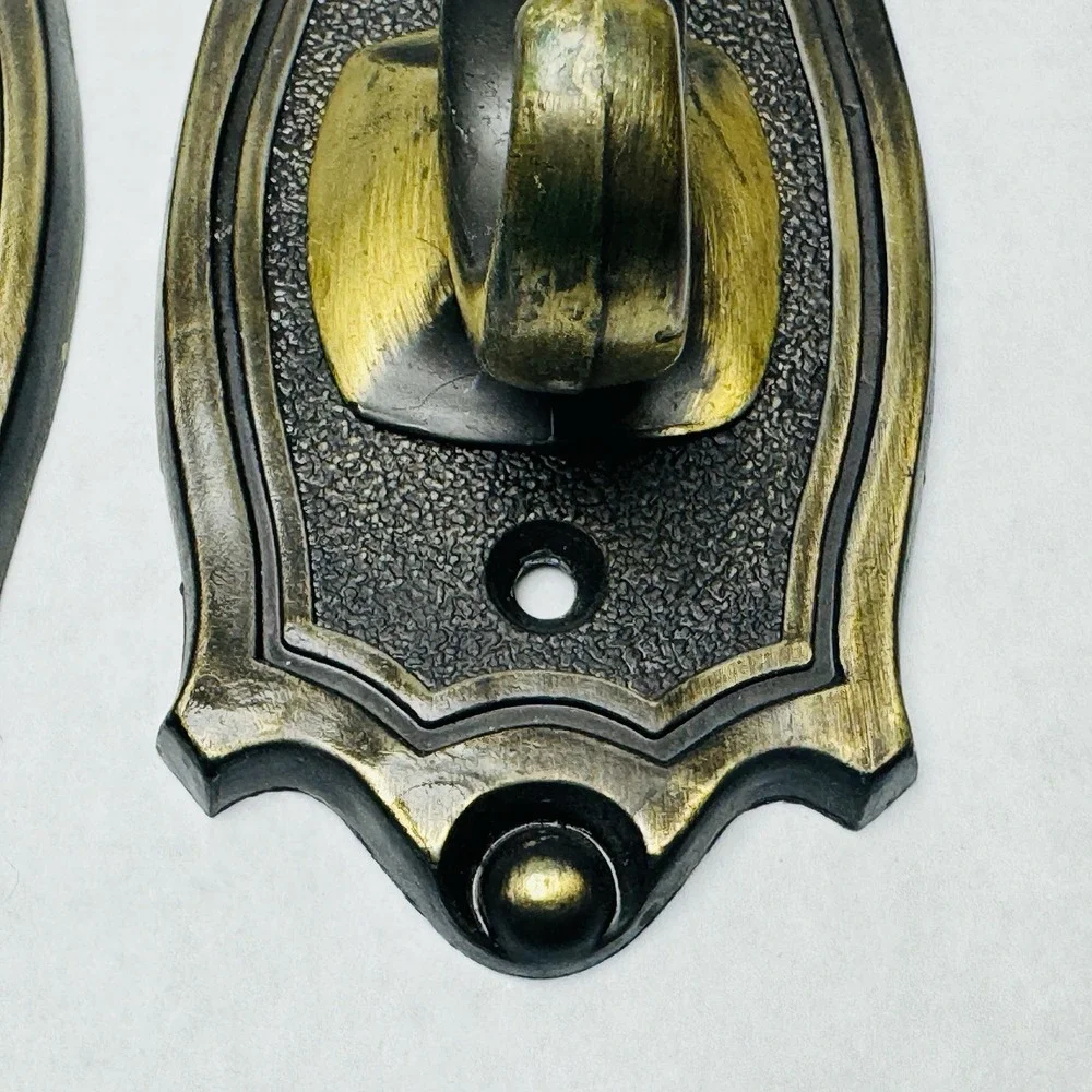 2‎ Vintage Brass Coat Hooks Spanish Revival Retro Victorian NA-9117-1